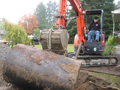 Large Capacity Residential Heating Oil Tank Removal